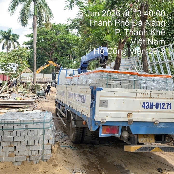 QUANG NGUYỄN CUNG CẤP GẠCH KHÔNG NUNG CHO DỰ ÁN CẢI TẠO CÔNG VIÊN 29/3 4 z7903379359774 72e9d479a96a93f18068645730b24df0