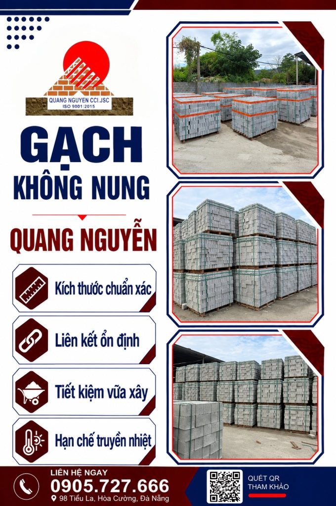GẠCH KHÔNG NUNG XÂY GỌN HOÀN THIỆN NHANH - GẠCH KHÔNG NUNG QUANG NGUYỄN 1 807684044 1076009871917116 6458206054142388838 n